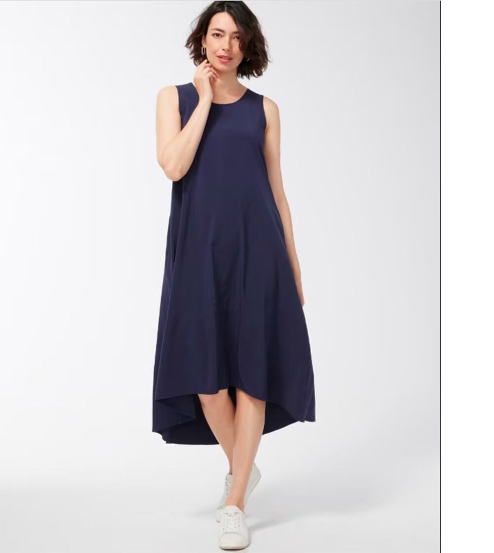 NWT Banana Republic Navy high low dress 8 MSRP 99